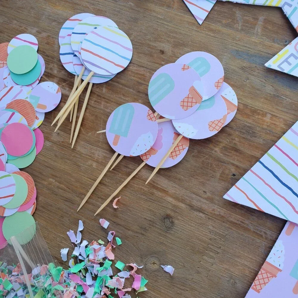 Sprinkle Baby Shower Banner | Sprinkle Party Decorations, Ice Cream Birthday